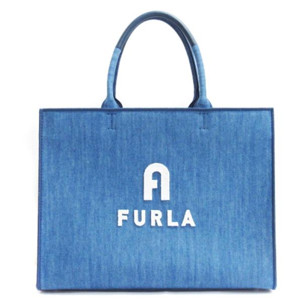 FURLA フルラ OPPORTUNITY オポチュニティ デニム トートバッグ FURLA フルラ OPPORTUNITY オポチュニティ デニム トートバッグ