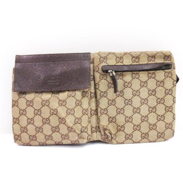 GUCCI（グッチ） GUCCI GGキャンバス ウエストバッグ ポーチ ボディ