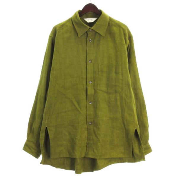 アンセルム ANCELLM LINENSUEDE OVERSIZED LS SHIRT オーバーサイズ