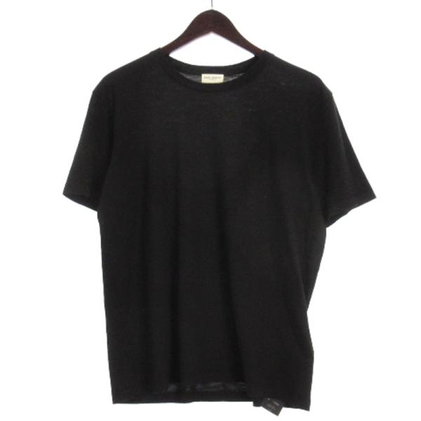 Saint Laurent Tシャツ ロゴプリント 綿 ブラック Mサイズ 楽天市場】サンローラン Tシャツ ロゴ メンズ 半袖 ショート