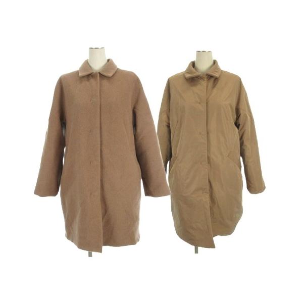 ドゥクラッセ DoCLASSE マジカルサーモ リバーシブル コート ブラウン