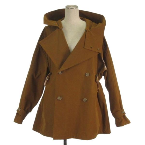 【中古】ヴァシュモン × パリゴ VACHEMENT for PARIGOT ドローストリング ジャケット コート ブラウン F ヴァシュモン × パリゴ VACHEMENT for PARIGOT Hooded Waist