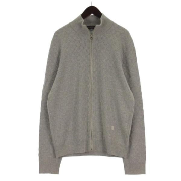 新品未使用 ルイヴィトン ダミエ ジャガードカーディガンS ダミエ エン