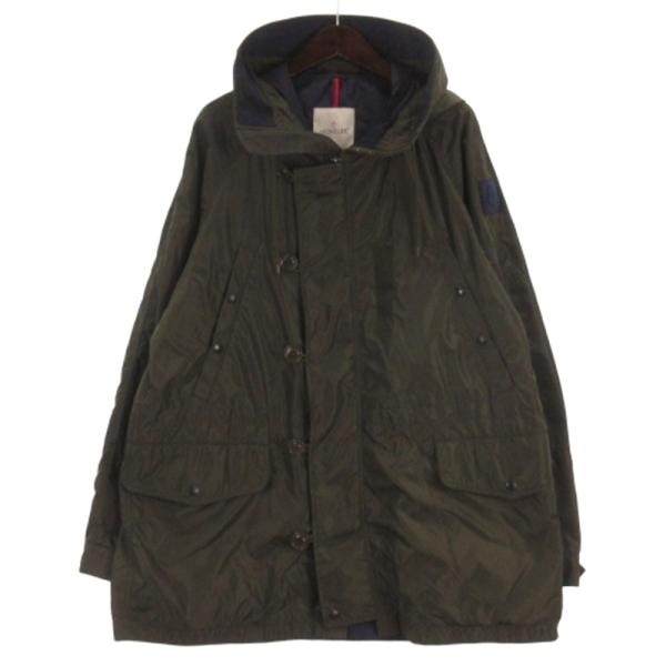 【中古】モンクレール MONCLER LESTAT ナイロン ジャケット フーディ B10914210800 カーキ 4 XL メンズ MONCLER（モンクレール） MONCLER LESTAT ナイロン ジャケット