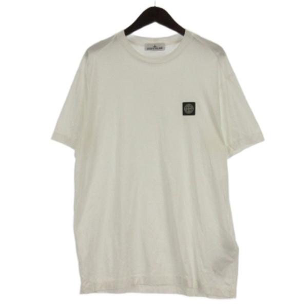 【中古】ストーンアイランド STONE  25SS Tシャツ カットソー 半袖 パッチ K1S152100039 S0013 ホワイト XL ストーンアイランド STONE ISLAND 25SS Tシャツ カットソー 半袖