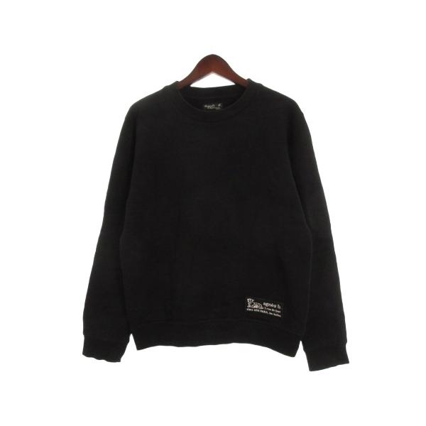 agnes b.（アニエスベー） トレーナー スウェット プリント ブラック