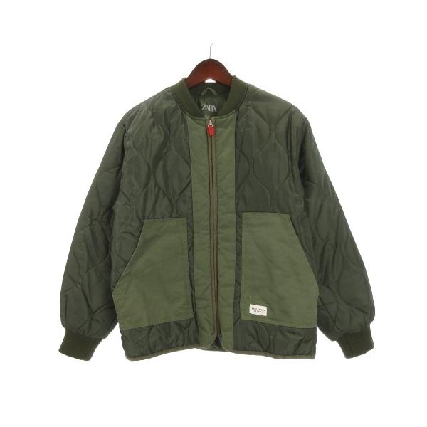 ZARA（ザラ） 中綿 キルティング ジャケット カーキ 152 ジュニア