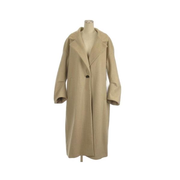 ZARA ウールチェスターロングコート美品 ZARA（ザラ） チェスター コート ロング ベージュ M □FF レディース
