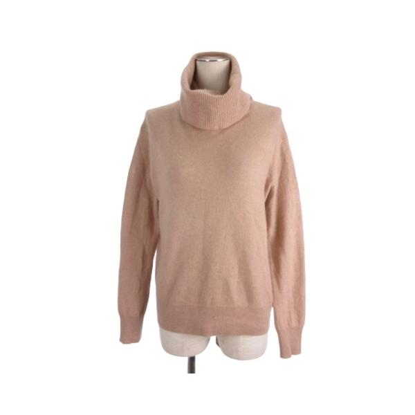 ユニクロ（UNIQLO） カシミヤ タートルネック 長袖 ニット L ベージュ
