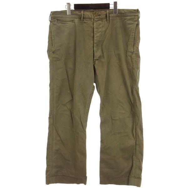 ダブルアールエル RRL チノ パンツ コットン カーキ系 36 32 メンズ