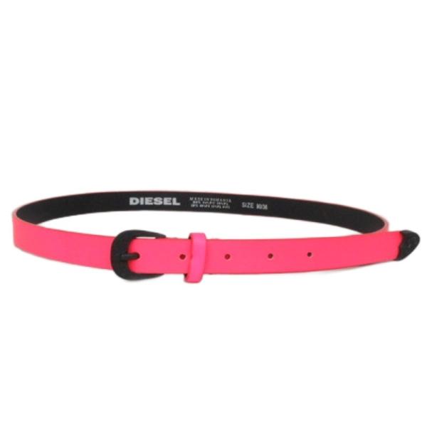 DIESEL（ディーゼル） ウエスタン ベルト ピンク 90/36 レディース