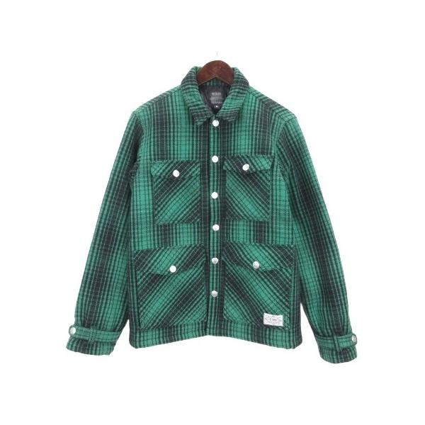 【美品】CRIMIE チェック柄 MA-1 サイズL ブルゾン ジャケット 廃盤 CRIMIE チェック柄 MA-1 ブルゾン ナイロンジャケット CRIMIE