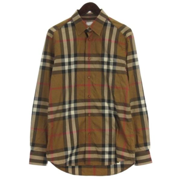 BURBERRY（バーバリー） ノバチェックシャツ 長袖 8092917 ブラウン S