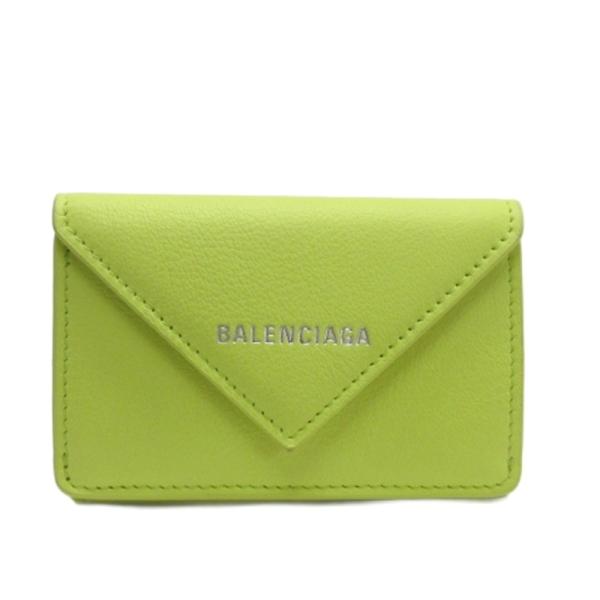 BALENCIAGA（バレンシアガ） ペーパー ミニ 三つ折り 財布 コンパクト
