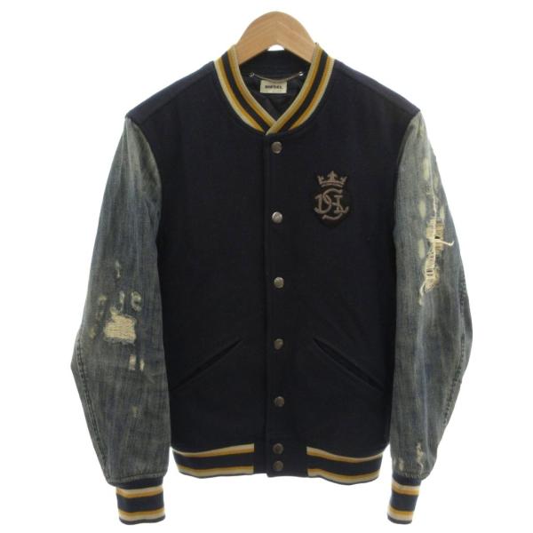 DIESEL（ディーゼル） スタジャン ジャケット ブルゾン デニム切替