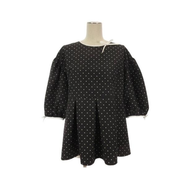 エムズグレイシー M'S GRACY ドット チュニック シャツ カットソー 五