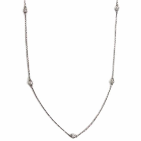 ティファニー TIFFANY & CO. バイザヤード 5P ダイヤ ネックレス 925 