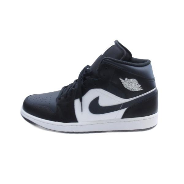 ナイキ NIKE エアジョーダン1 ミッド スニーカー 30cm ブラック DQ8426-010 メンズ