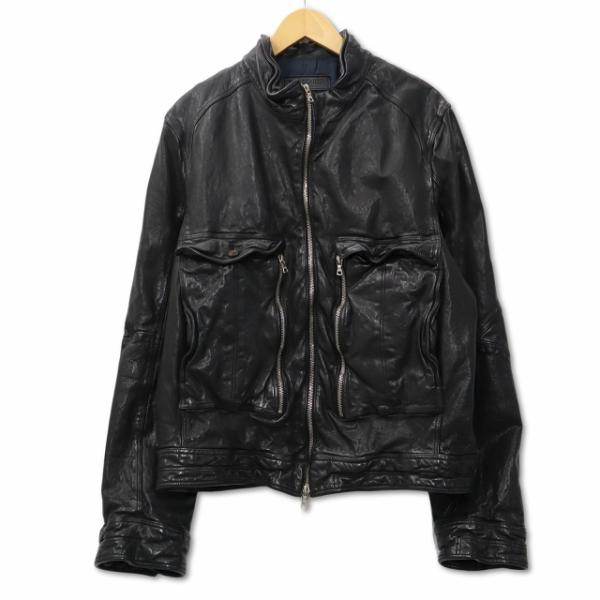 ニールバレット Neil Barrett NM037 イタリア製 水牛 レザー ジップ