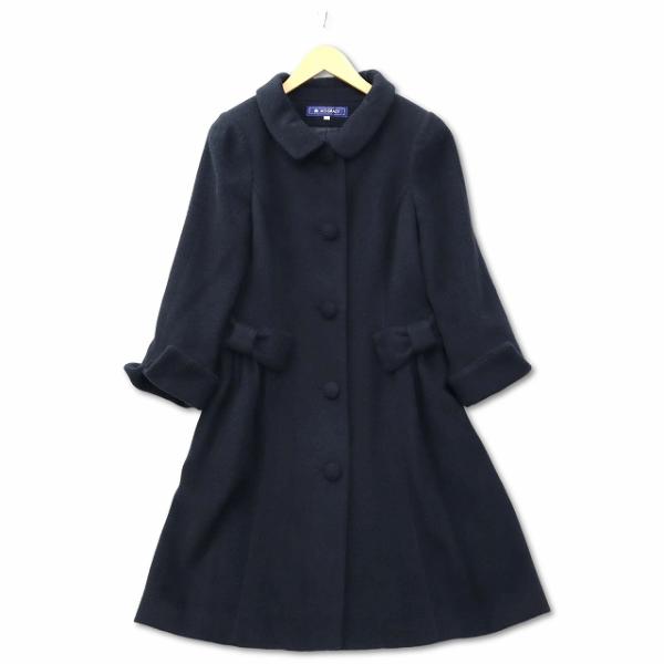 エムズグレイシー M'S GRACY リボンフレアノーカラーコート ジャケット