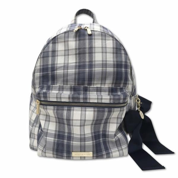 メゾンドフルール Maison de FLEUR チェックリボンラウンドリュック - Main Image