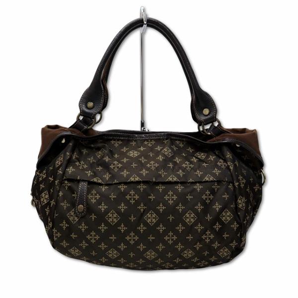 russet ラシット 2WAYバッグ  ナイロン モノグラム    ブラウン レディース / 241019001261 ラシット RUSSET モノグラム ナイロン 2WAY ショルダーバッグ トート