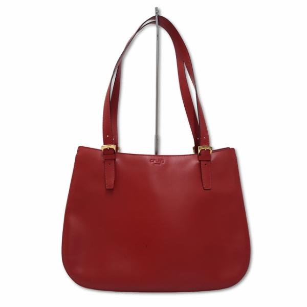 CELINE セリーヌ ヴィンテージ レザー 肩掛け ショルダー トート