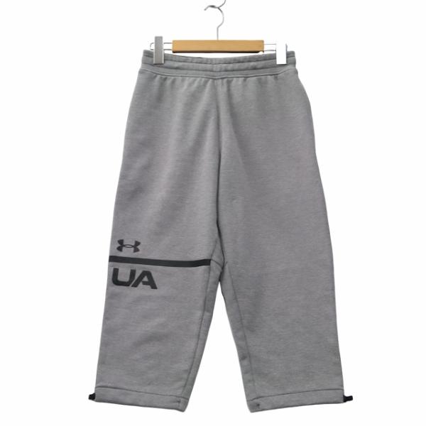 マークアンドロナ　パンツ　総ロゴ　グレー MARK&LONA マークアンドロナ パンツ グレー×白 ヴィンテージ風