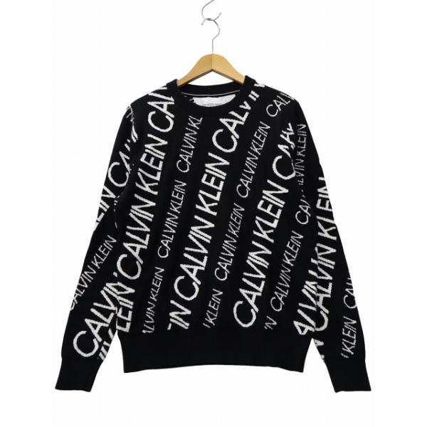 Calvin Klein Jeans（カルバンクラインジーンズ） 総ロゴ クルーネック