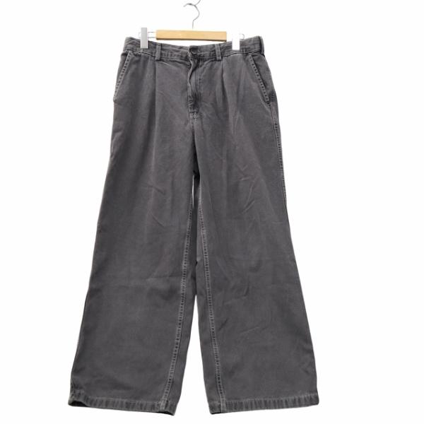 ジーユー GU デニム バギースラックス ジップフライ テーパード デニム