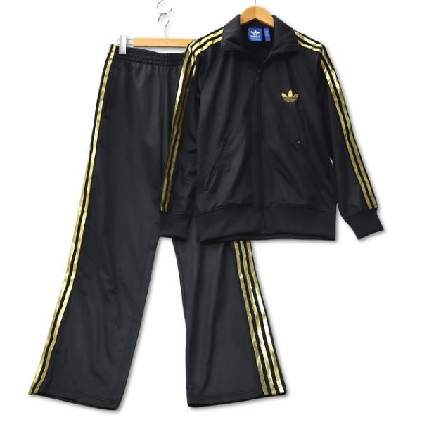 新品未使用 サイズXL adidas アディダス ジャージ 上下セット ゴールド アディダスオリジナルス adidas originals トレフォイル