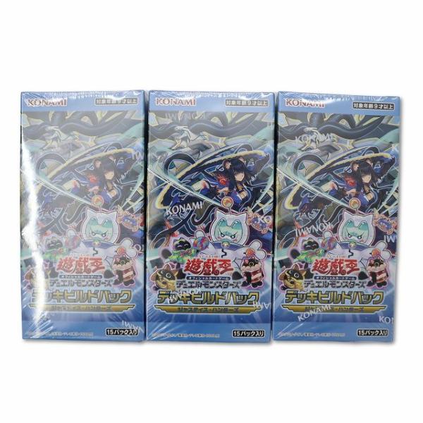 遊戯王　デッキビルドパック　ジャスティスハンターズシュリンク付き3BOX 未使用品 遊戯王 デッキビルドパック ジャスティス・ハンターズ
