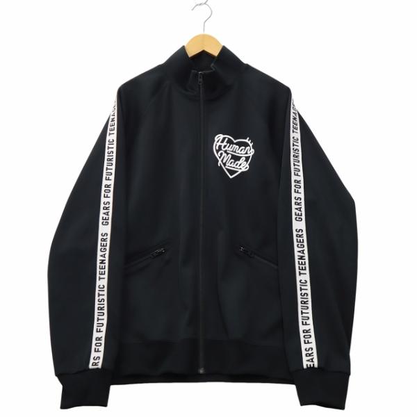 【中古】HUMAN MADE 2023SS TRACK JACKET プリント トラックジャケット L ブラック HM25JK028 メンズ ヒューマンメイド HUMAN MADE 2023SS TRACK JACKET プリント トラック
