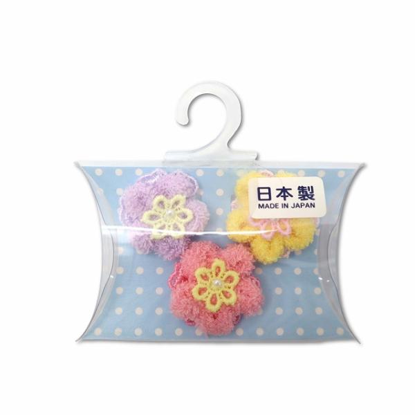 未使用品 ミキハウス mikihouse お花モチーフ マジックテープ式 髪留め ヘアアクセサリー 3色セット キッズ【ブランド】ミキハウス mikihouse【表記サイズ】表記なし【実寸サイズ】モチーフのサイズ　幅 約2.5cm　厚み 約...