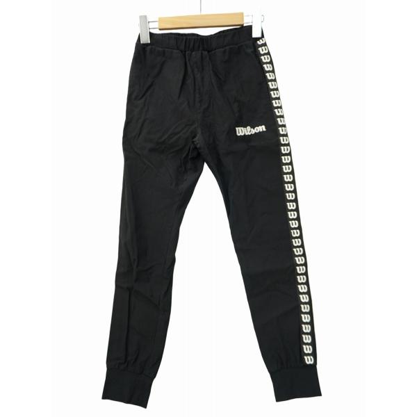 ウィルソン WILSON ロゴ刺繍 ロゴテープ ストレッチ テーパード イージー トレーニング パンツ 150 BLACK(ブラック) キッズ【ブランド】ウィルソン WILSON【表記サイズ】キッズ:150【実寸サイズ】ウエスト：75-66...