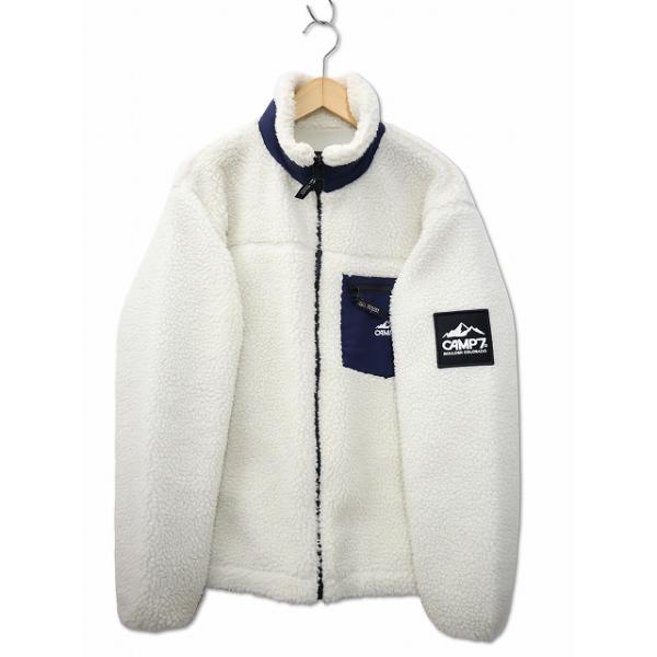 CAMP7 キャンプセブン ボア スタンドジャケット M WHITE(ホワイト