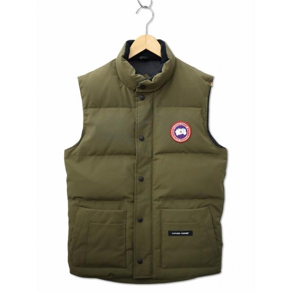 極美品 カナダグース 4133JM ダウンベスト メンズ XS カーキ 未使用品 カナダグース CANADA GOOSE 4154M Freestyle Crew Vest