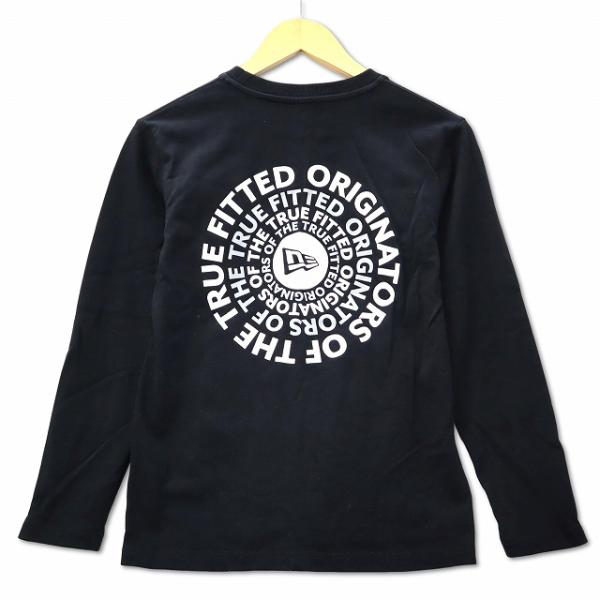 ニューエラ NEW ERA ロゴプリント コットン ロンTシャツ カットソー 150 ブラック キッズ【ブランド】ニューエラ NEW ERA【表記サイズ】キッズ　150【実寸サイズ】肩幅：38.5cm　身幅：41cm　着丈：51.5cm　袖...