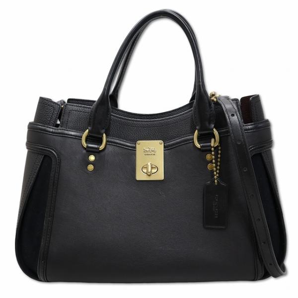 【中古】コーチ COACH 89075 レザー ハットン サッチェル 2way ショルダー ハンドバッグ BLACK(ブラック) レディース COACH（コーチ） COACH 89075 レザー ハットン サッチェル 2way