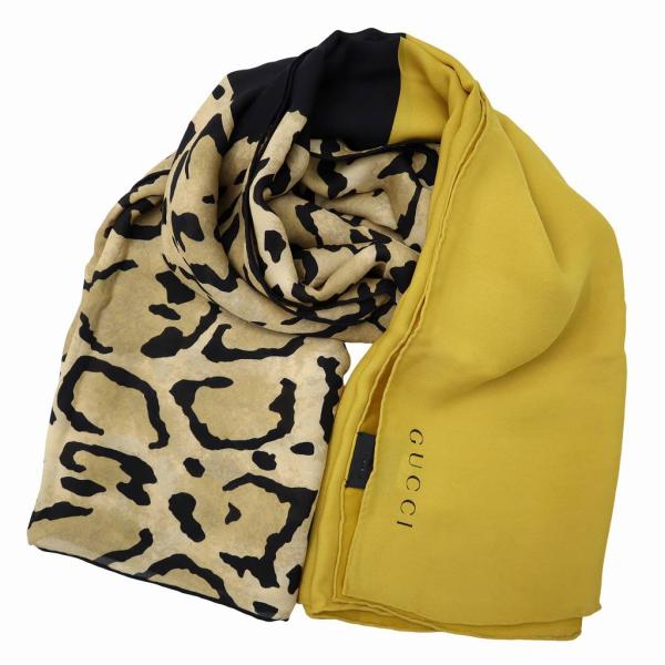 GUCCI（グッチ） GUCCI 362660 シルク レオパード ストール