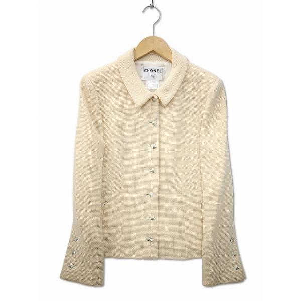 CHANEL 1996年 ヴィンテージ ツイードジャケット グリポアボタン CHANEL（シャネル） CHANEL 03AW ヴィンテージ ツイード ココマーク