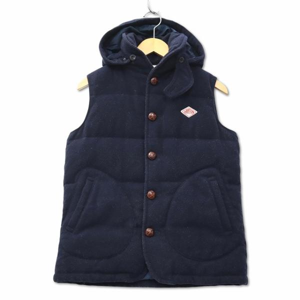 ダントン DANTON × BEAMS ウール フーディ ダウン ベスト 34（Sサイズ