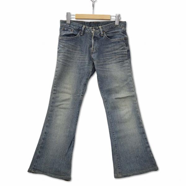 エドウィン EDWIN ボタンフライ ローライズ デニムパンツ ジーンズ 27×34  キッズ【ブランド】エドウィン EDWIN【表記サイズ】キッズ 27×34【実寸サイズ】ウエスト：74cm　もも幅：23cm　裾幅：21cm　股上：20....