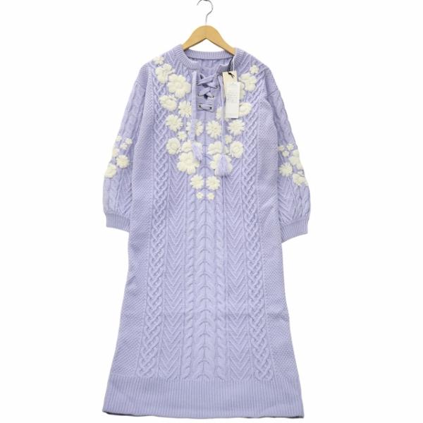 未使用品 グレースコンチネンタル GRACE CONTINENTAL フラワー 刺繍