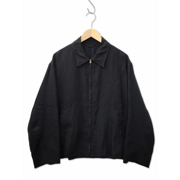 コモリ COMOLI 2024SS カナパ ジップ ショート ジャケット 2 BLACK