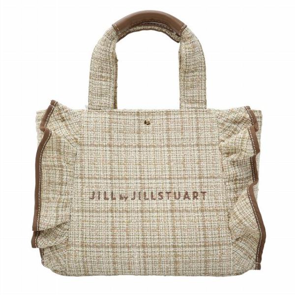 JILL STUART（ジルスチュアート） ツイード フリル トート バッグ 小