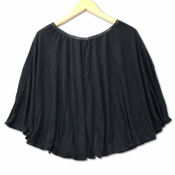 レベッカテイラー rebecca taylor 襟元レース ストレッチ ケープ カットソー 2 ブラック レディース