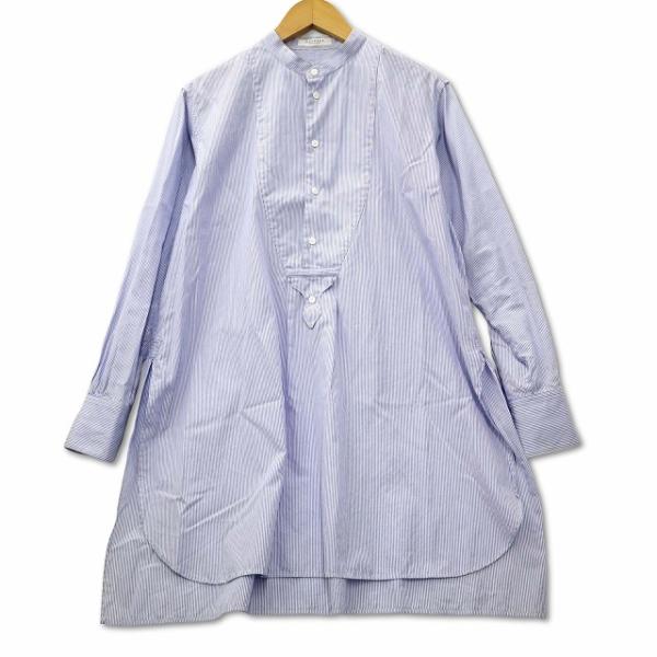マカフィー MACPHEE トゥモローランド コットン バンドカラー ブロード 