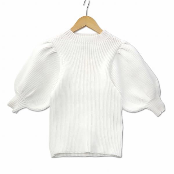 美品 SEVENTEN セブンテンバイミホカワヒト ボリュームスリーブニット S セブンテンバイミホカワヒト SEVEN TEN by MIHO KAWAHITO 2022SS