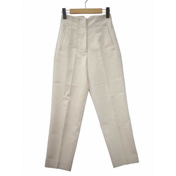 ザラ ZARA テーパードパンツ スラックスパンツ XS OFFWHITE(オフホワイト) レディース